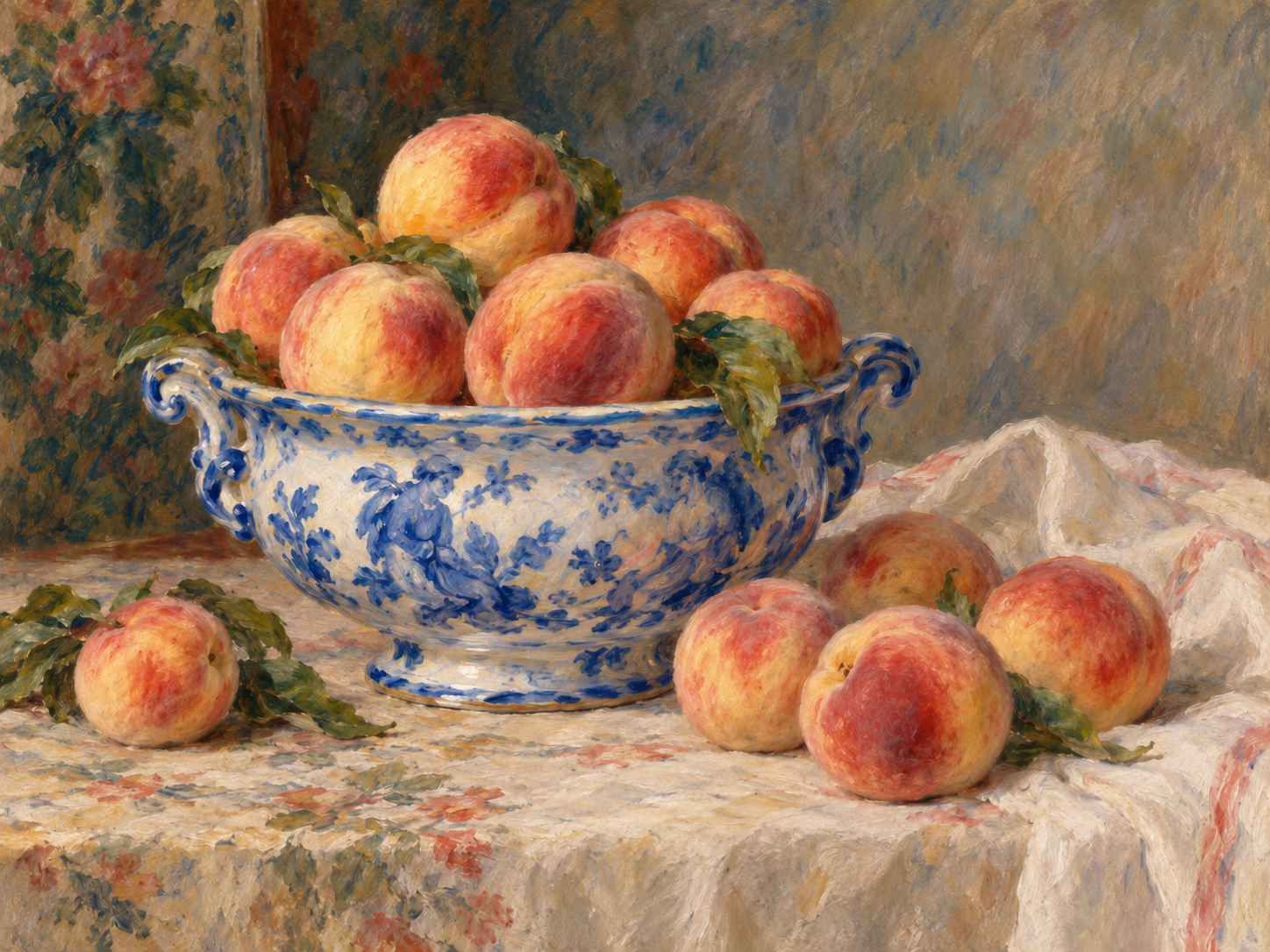 Pierre-Auguste Renoir – Csendélet őszibarackokkal